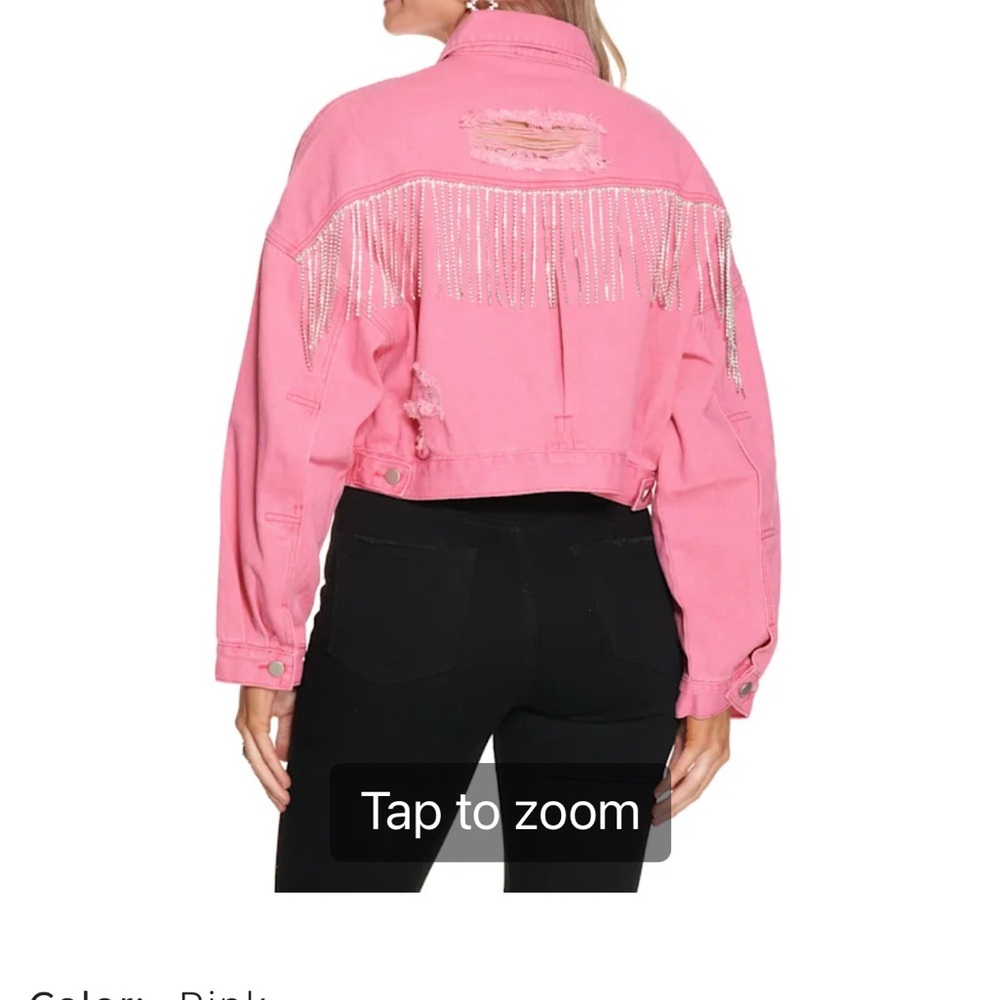 Blue B Fringe Denim Jacket